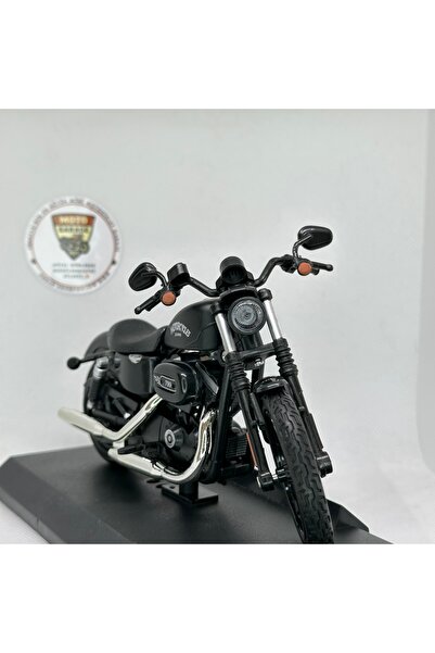 Maisto Diecast Harley Iron 883 Cruiser Chopper 1:12 Diecast Motosiklet Model Oyuncak
