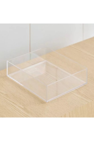 Home Box Crystal Stackable Vanity Tray - 15.6x19.1x4.8 cm