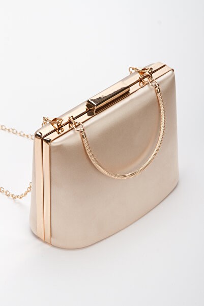 DYG STORE Women's Style Heeled Special Production Evening Dress Shoes and Bag Combination