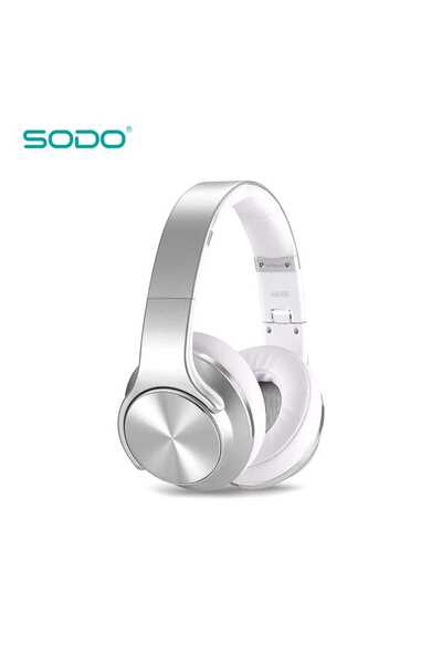 Sodo MH5 Over-Ear Bluetooth Headphones with Microphone - Silver