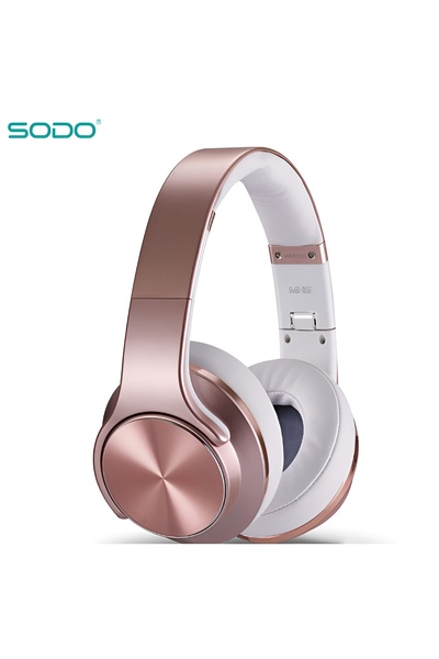 Sodo MH5 Over-Ear Bluetooth Headphones with Microphone Pink