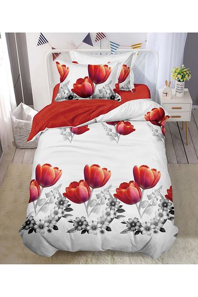 CHIRASO CHIRASO Bedding Set, 1 Person, ELASTIC Sheet 140x200cm, Duvet Cover 160x200cm, 2 Pillowcases