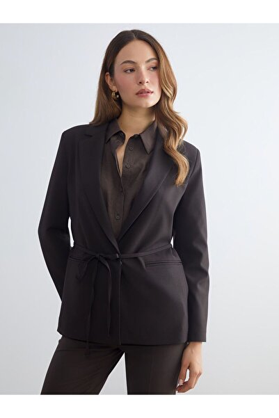 LC Waikiki Women's Belted Waist Blazer Jacket