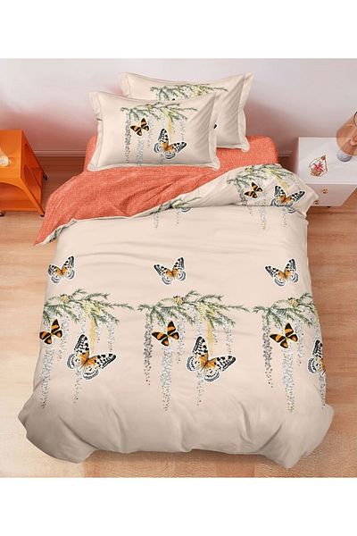 CHIRASO CHIRASO Bedding Set, 1 Person, ELASTIC Sheet 140x200cm, Duvet Cover 160x200cm, 2 Pillowcases