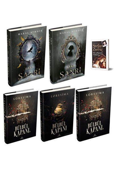Ephesus Yayınları Bülbül Kapanı 1, 2, 3 Saka ve Sanrı 1, 2 Loresima Maral Atm...