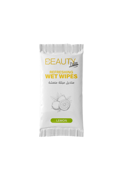 Beauty Palm مناديل مبللة منعشة، ٢٥ منديلًا/عبوة - ليمون
