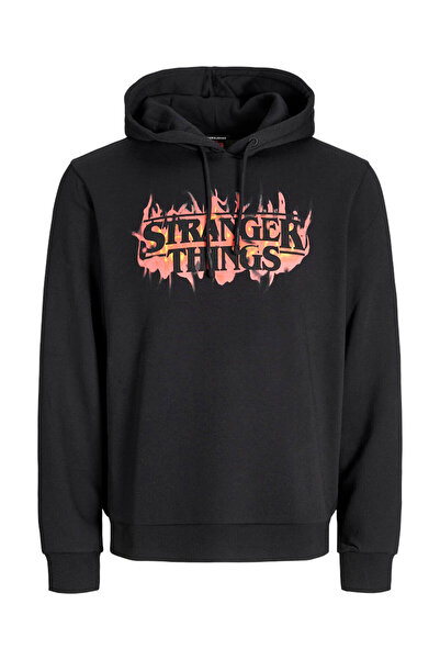 Jack & Jones Jorstranger Ls25 Black Men's Sweatshirt 12280210