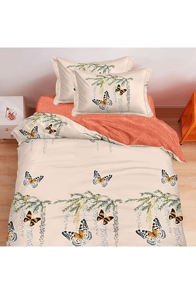 CHIRASO CHIRASO Bedding Set, 1 Person, ELASTIC Sheet 140x200cm, Duvet Cover 160x200cm, 2 Pillowcases