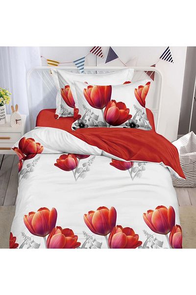 CHIRASO CHIRASO Bedding Set, 1 Person, ELASTIC Sheet 140x200cm, Duvet Cover 160x200cm, 2 Pillowcases