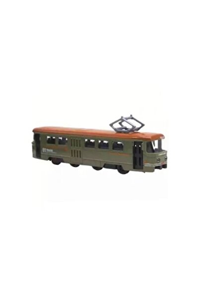 OEM Green Toy Tram with Doors and Motor, 18 cm