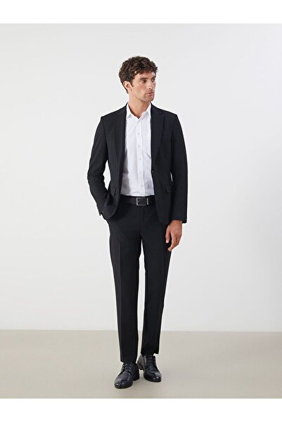 LC Waikiki Чорний вузький чоловічий блейзер