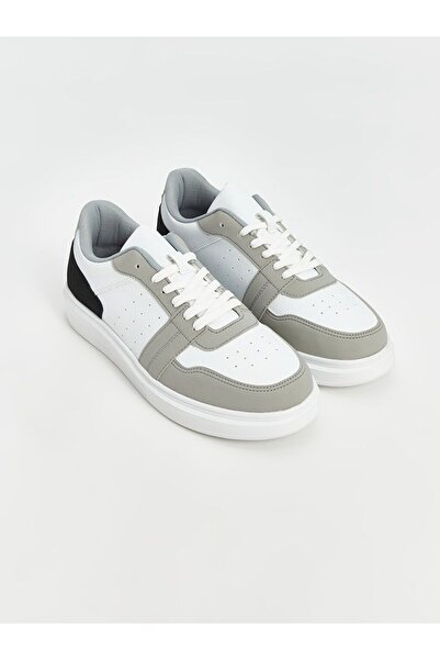 LC Waikiki White Lace-Up Men's Sports Shoes