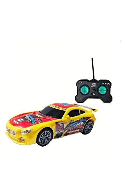 OEM Remote-Controlled Car, Scale 1:22, Lights Up, Yellow, 18 cm