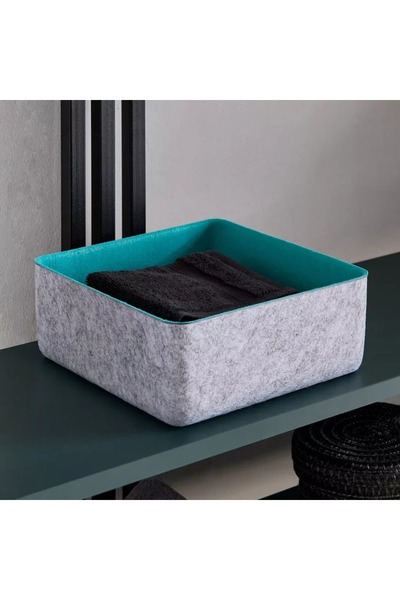 Home Box Floris Felt Two Tone 3-Piece Multi-Utility Drawer Organizer Storage Set
