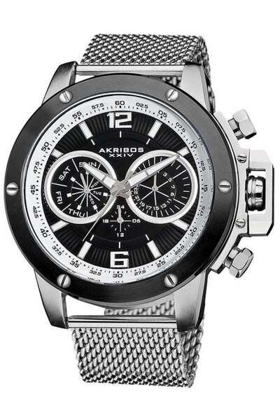 Akribos XXIV Men's Stainless Steel Analog Watch AK515SSB