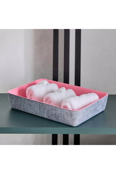 Home Box Floris 8-Piece Felt Two Tone Multi-Utility Drawer Organizer Storage Set