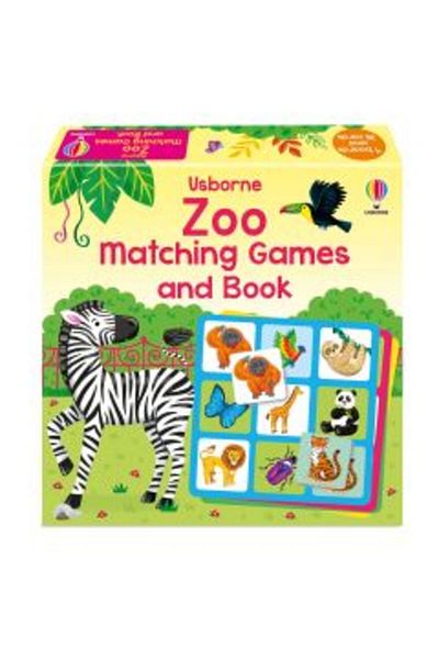 Usborne Publishing Zoo Matching Games and Book