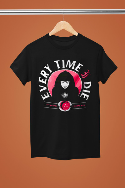 MAGORS تيشيرت ROCK بأكمام قصيرة من القطن مطبوع عليه EVERY TIME I DIE