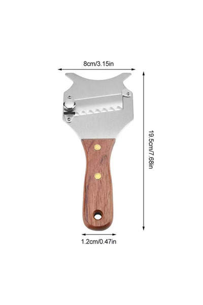 ELMHURST Adjustable stainless steel slicer for truffles, chocolate, cheese, carrots