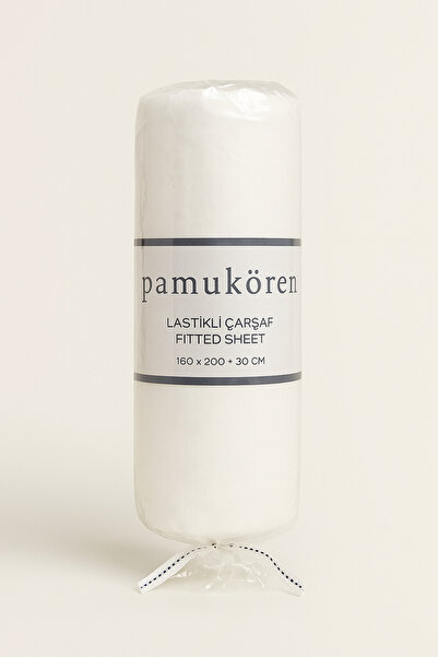 polo55.sport.1855 Pamukören White Fitted Sheet 160X200 + 30 cm – Fitted Sheet