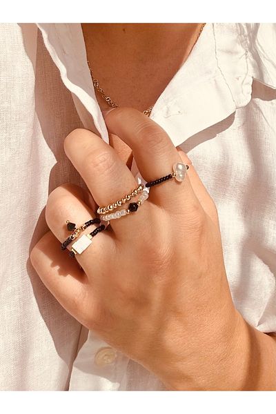 NevoAccessory Minimalist 5-Piece Ring Set