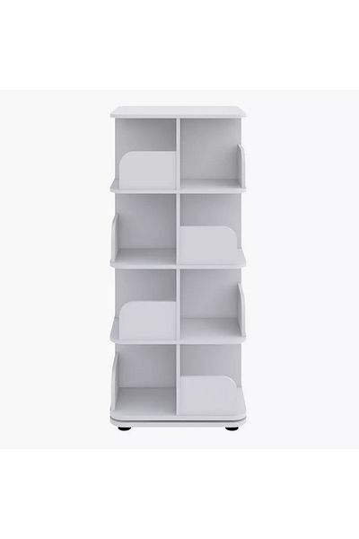 Home Box Vanilla Ollie Rotating Bookcase Storage Unit