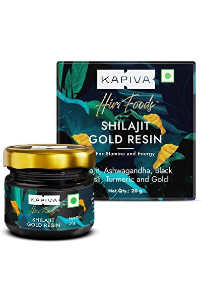 KAPİVA Shilajit Gold Resin - 20g | Helps in boosting Stamina | Contains 24 Carat Gold