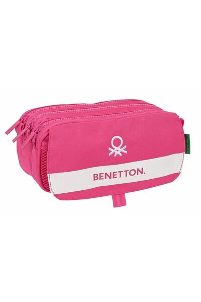 Benetton Geantă triplă Carry-all Zmeură 21,5 x 10 x 8 cm Fuchsia