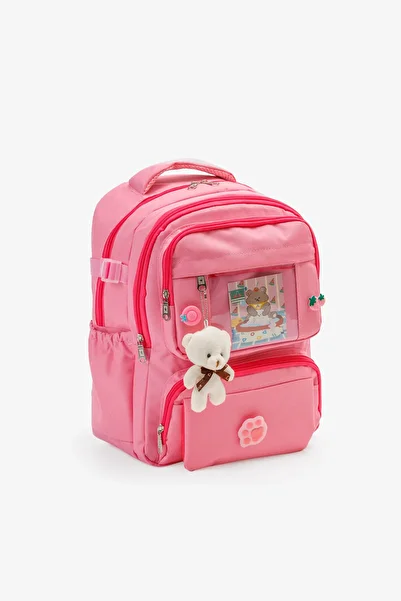 QUOVO Kawai̇i̇ Style Orthopedic Multi-Eye Domestic School Bag Lunch Pen Holder Set School Bag Set