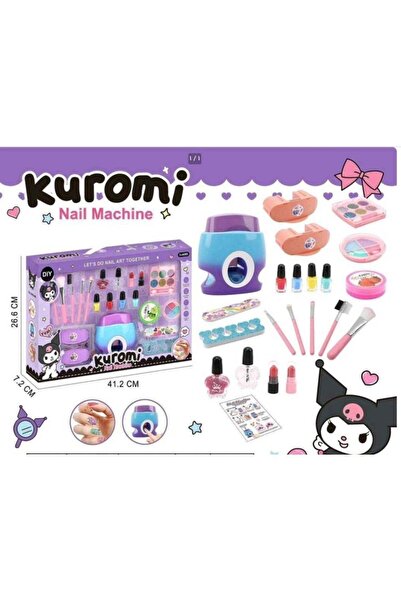 MARAH TOYS آلة كورومي لفن الأظافر مع أدوات المكياج والألوان