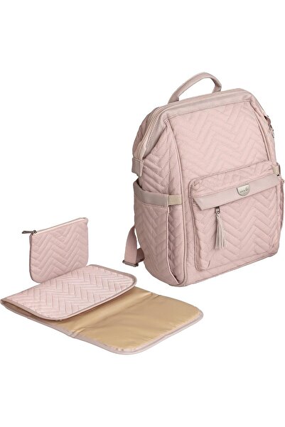 The Moon Brand حقيبة ظهر للحفاضات من إليزا، مقاومة للماء، جيوب متعددة، مرتبة لتغيير الحفاضات