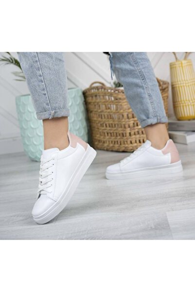 FLARF kalın taban pembe spor ayakkabı