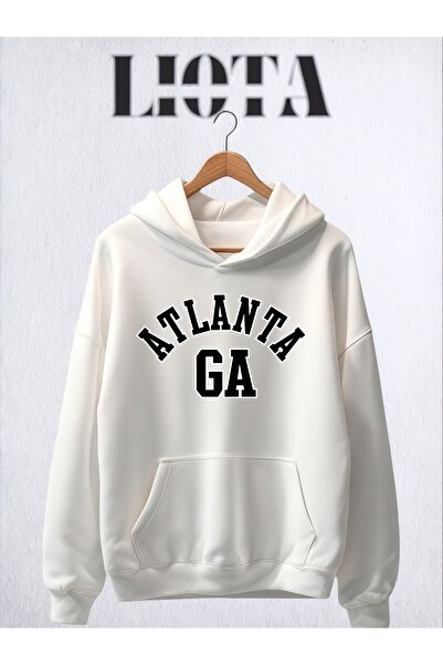 Vordevia سويت شيرت أتلانتا جي إيه كبير الحجم مطبوع