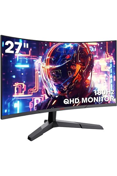 Koorui 27-Inch Gaming Monitor, R1500, 180Hz, 1ms, DCI-P3 85 percent, DP+HDMI, Game Mode