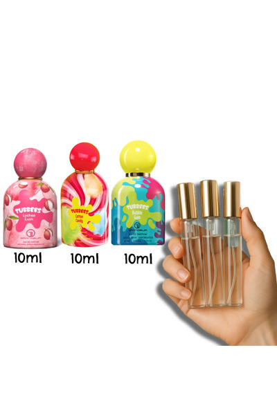 Grandeur Elite Tubbees Samples 10ml Lychee lush + 10ml Cotton candy + 10ml Bubble gum EDP