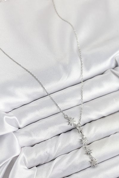 Clariss 316L Steel Star Model Silver Color Women's Necklace