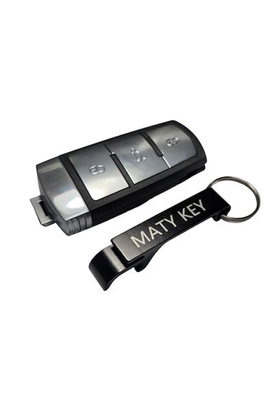 OEM Key case compatible with Volkswagen Passat B6 2005-2011, 3 buttons, blade HU66, plastic + keychain M