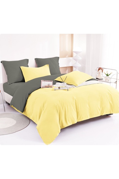 CHIRASO CHIRASO Linen, FINE THICK, TWO-COLOURED Classic Sheet 230x250cm, Duvet Cover 200x230cm, 4 Pillowcases