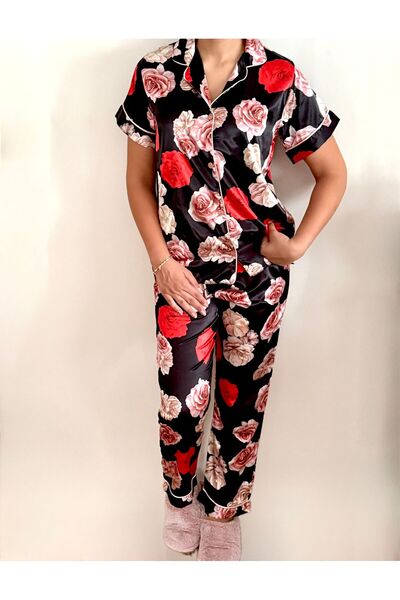 Saten Pijama Takımı