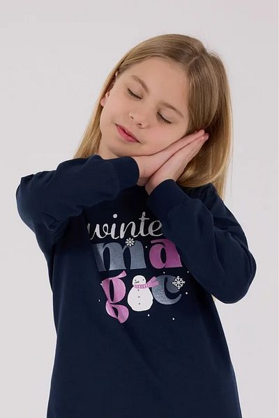 ROLY POLY 100% Cotton Crew Neck Long Sleeve Girl's Pajama Set