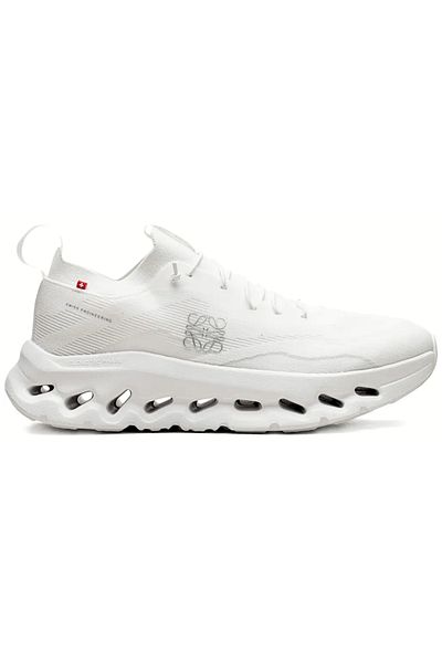 ON Running x LOEWE Cloudtilt All-White Trainers with Anagram Motif