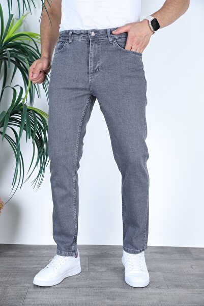 MYRAB DENİM Men's Gray Regular Fit Jeans