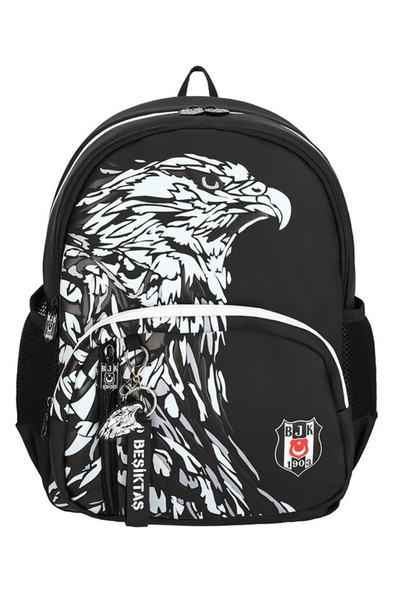 Next Plus Licensed Faux Leather Eagle Beşiktaş Three Compartment School Backpack Back to School