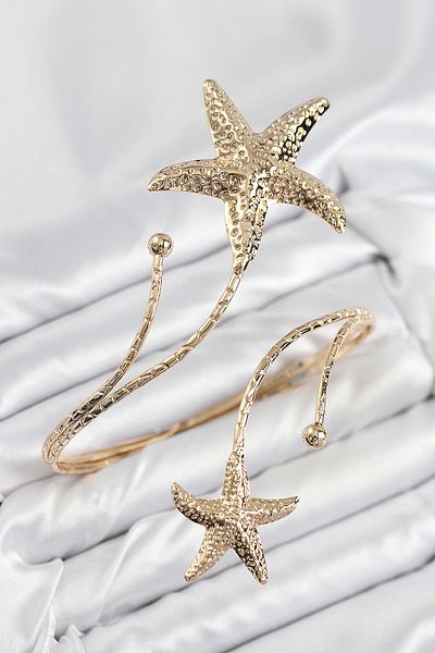 Clariss Brass Sea Star Model Gold Color Women's Pazu Bracelet