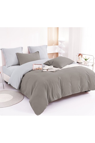 CHIRASO CHIRASO Linen, FINE THICK, TWO-COLOURED Classic Sheet 230x250cm, Duvet Cover 200x230cm, 4 Pillowcases