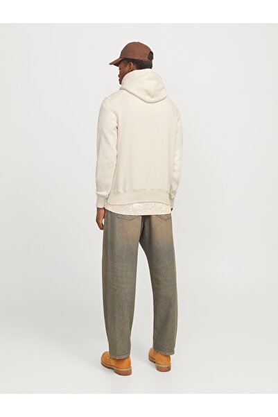 Jack & Jones JACK JONES Original Yazılı Erkek Kapüşonlu Sweatshirt 12270541