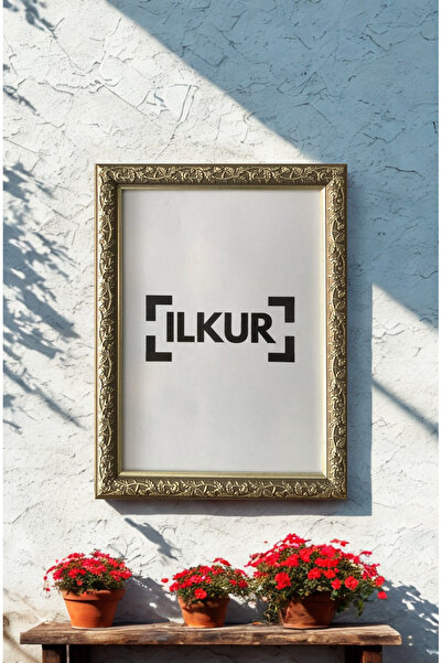 ilkur إطار منقوش بأوراق زجاجية غير لامعة مقاس A4 (21 × 30 سم)