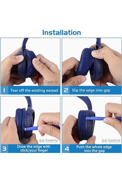 m.tk moveteck Headphone Pad Sponge Compatible with Jbl Tune T500Bt 510Bt 520Bt T560Bt T600 T450 460 Jr300 310 T250