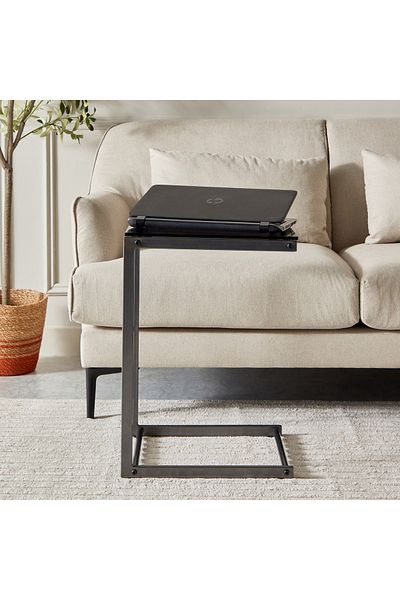 Home Box Arc/Ory Glass Top Laptop Table