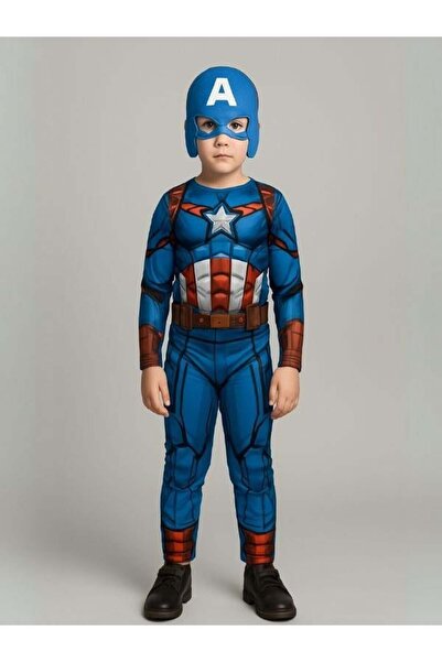Zekids Στολή για αγόρια με μάσκα Captain America